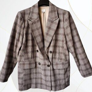 A New Day Plaid Oversized Blazer